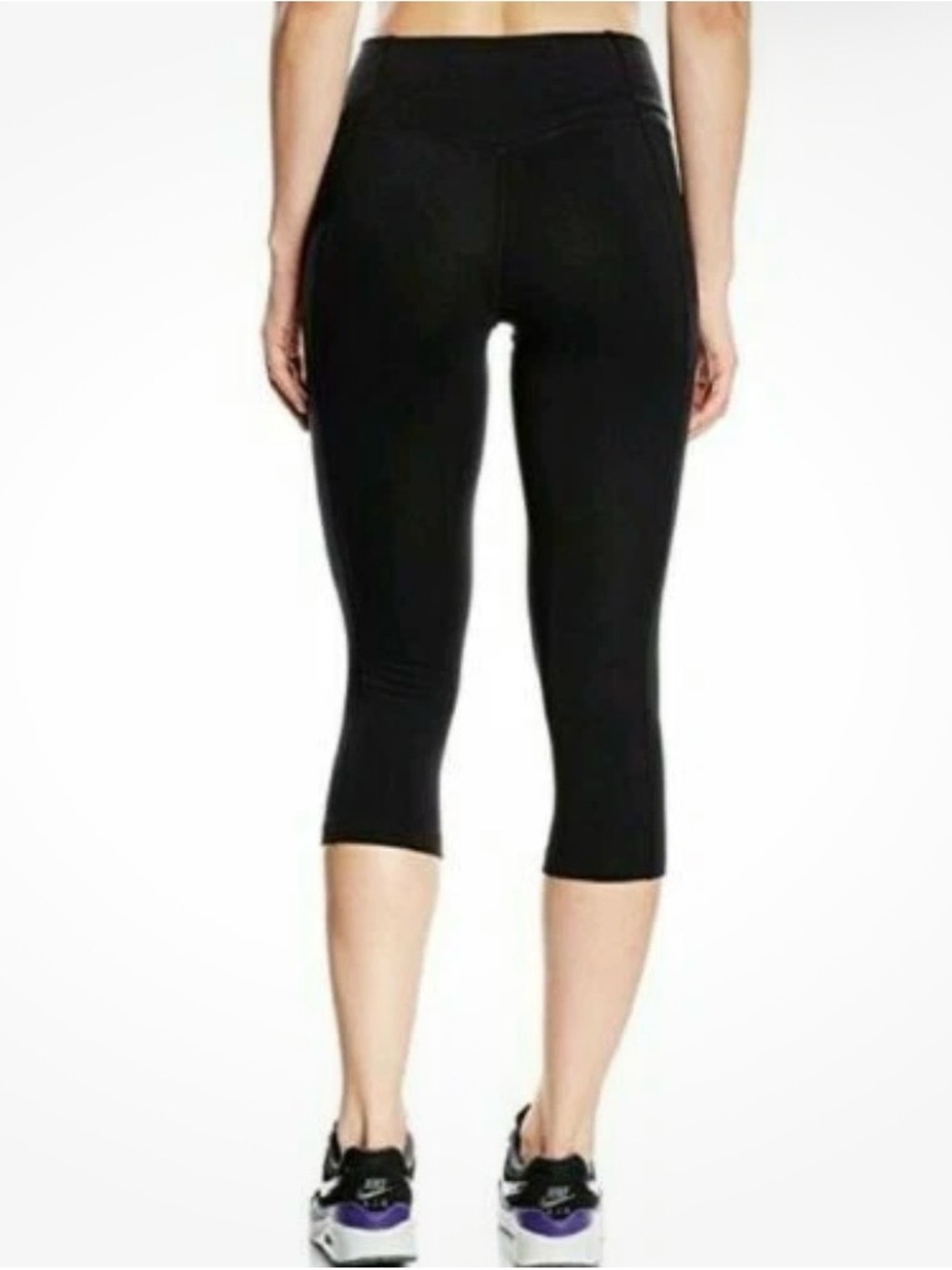 Nike Dri Fit Black 3/4 Performance leggings Tights Size Small - Picture 2 of 9